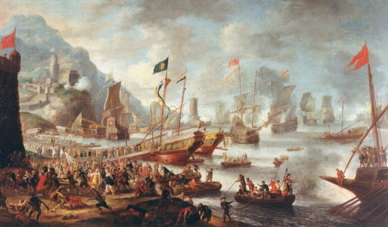 Die Seeschlacht von Lepanto 1571