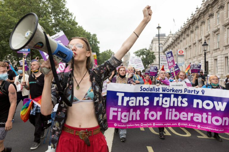 Transgender-Protest im Sommer in London: Sich zuspitzende Debatte weiter angeheizt
