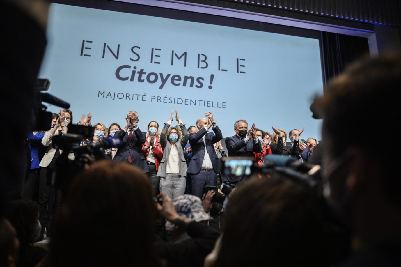 Veranstaltung anläßlich der Gründung des politischen Bündnisses Ensemble Citoyens, das Präsident Emmanuel Macron zur Wiederwahl verhelfen soll