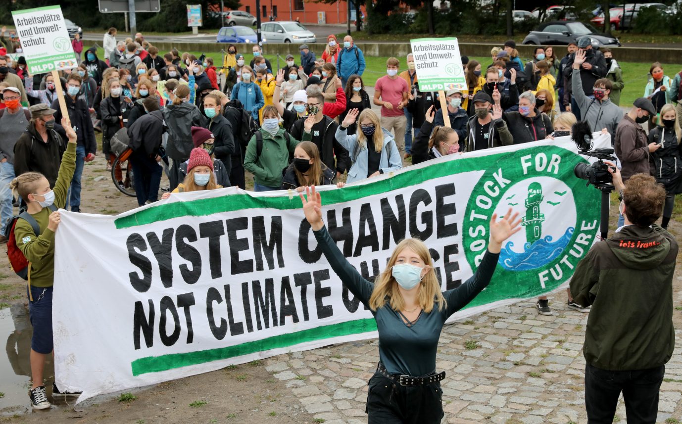 Klimademonstration ja, Wald aufforsten nein - "Fridays for Future"-Kundgebung in Rostock (Archivbild) Foto: picture alliance/dpa/dpa-Zentralbild | Bernd Wüstneck