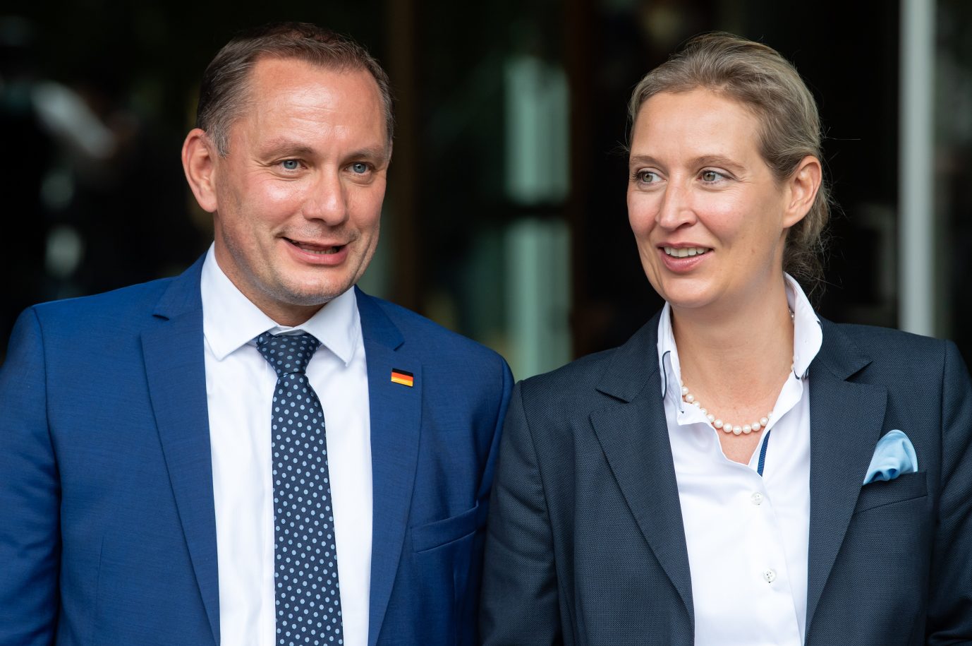Die AfD-Bundestagsfraktionschefs Tino Chrupalla und Alice Weidel