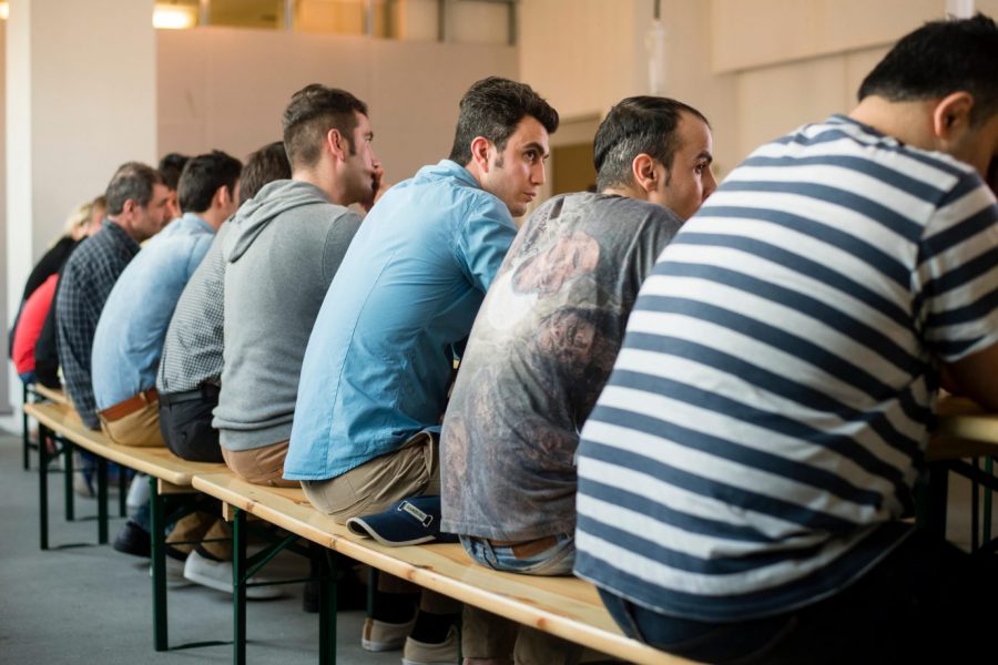 Migranten in einer Aufnahmeeinrichtung in Berlin: Schon jetzt gibt es zu wenige Unterkünfte für die Einwanderer