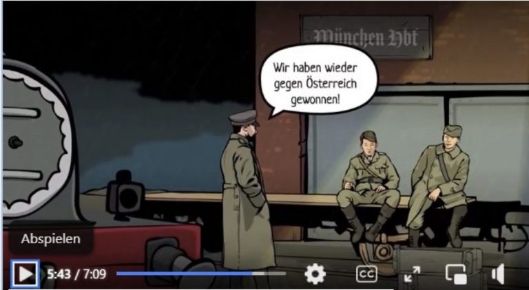 Szene aus dem "Funk"-Film: Deutsche Soldaten gewinnen gegen Österreich im Ersten Weltkrieg Foto: Funk Facebook / Screenshot