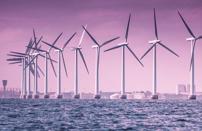 Windpark in der Ostsee vor Dänemark