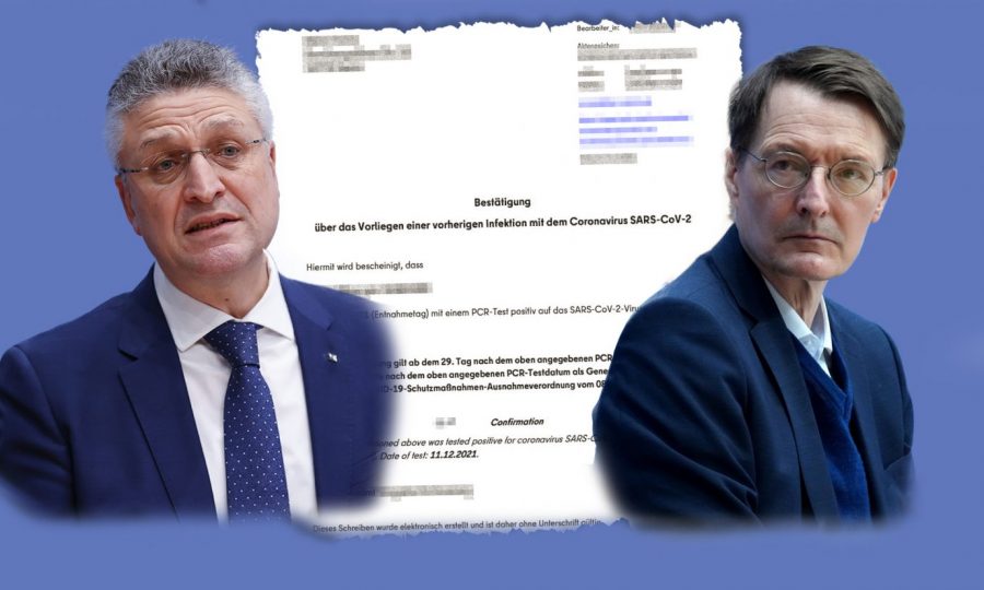 RKI-Chef Robert Wieler (l.) und Bundesgesundheitsminister Karl Lauterbach (SPD): Genesenenstatus um die Hälfte verkürzt