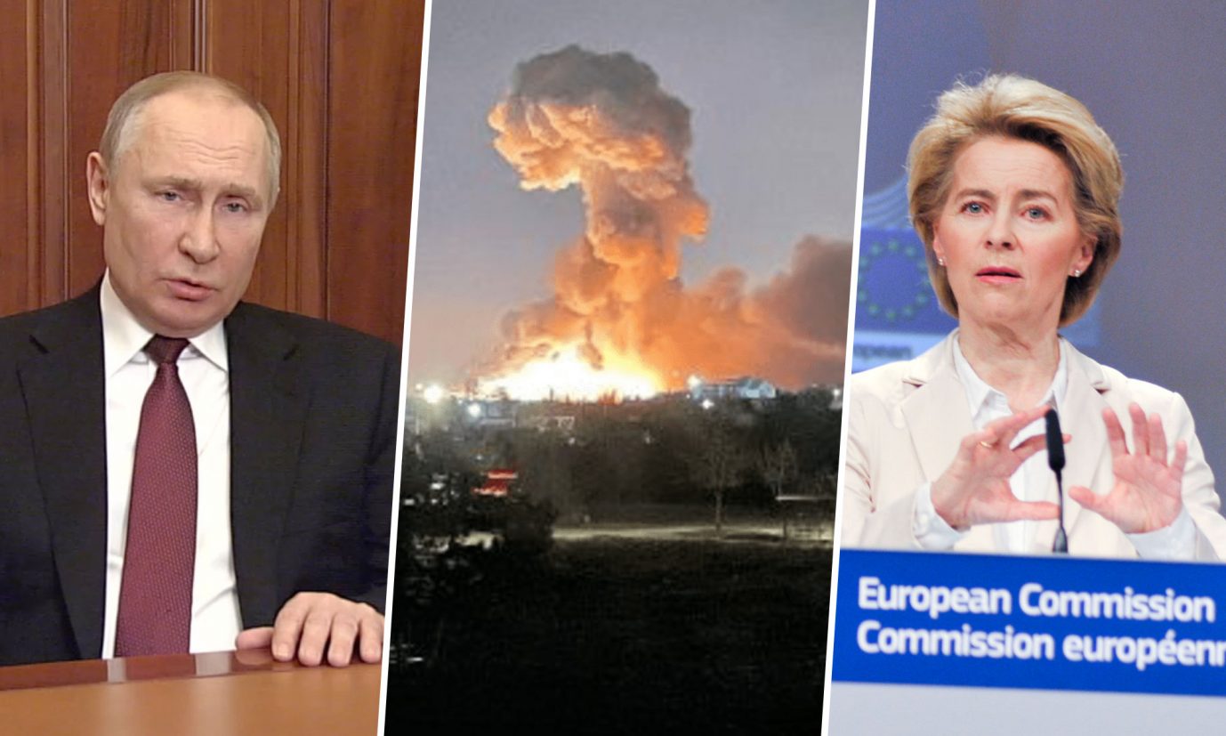 Rußlands Staatschef Wladimir Putin, Explosion in Kiew, EU-Kommissionschefin Ursula von der Leyen
