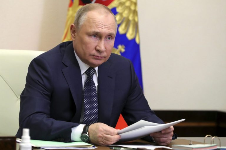 Rußlands Präsident Wladimir Putin besteht auf Gas-Zahlungen in Rubel Foto: picture alliance / ASSOCIATED PRESS | Mikhail Klimentyev
