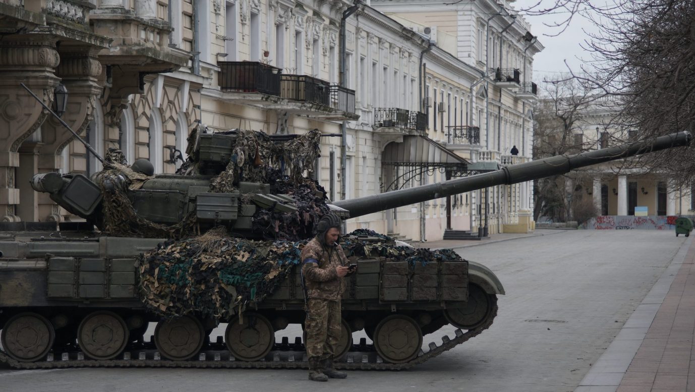 Ukrainische Einheiten in den Straßen von Odessa Foto: picture alliance / AA | Ukrainian Armed Forces / Handout