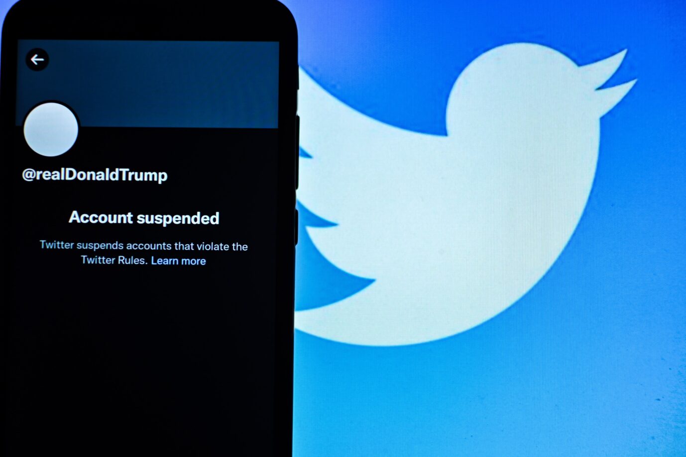 Gesperrter Account von Ex-US-Präsident Donald Trump auf Twitter