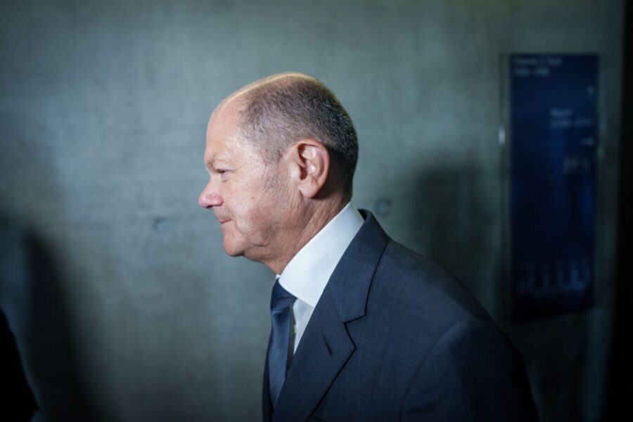 Bundeskanzler Olaf Scholz: Die Landtagswahl in Nordrhein-Westfalen hat die SPD gegen die CDU klar verloren Foto: picture alliance/dpa | Michael Kappeler
