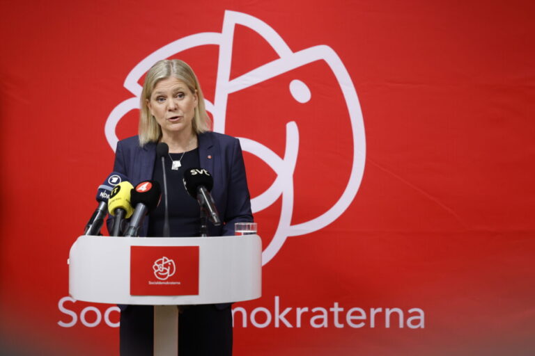 Schwedens Ministerpräsidentin Magdalena Andersson: Die Sozialdemokratin fürchtet russische Aggressionen