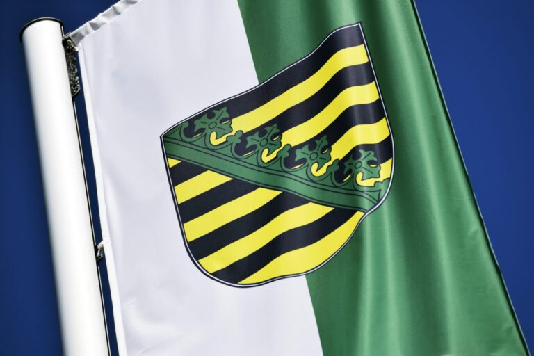 Flagge des Freistaats Sachsen