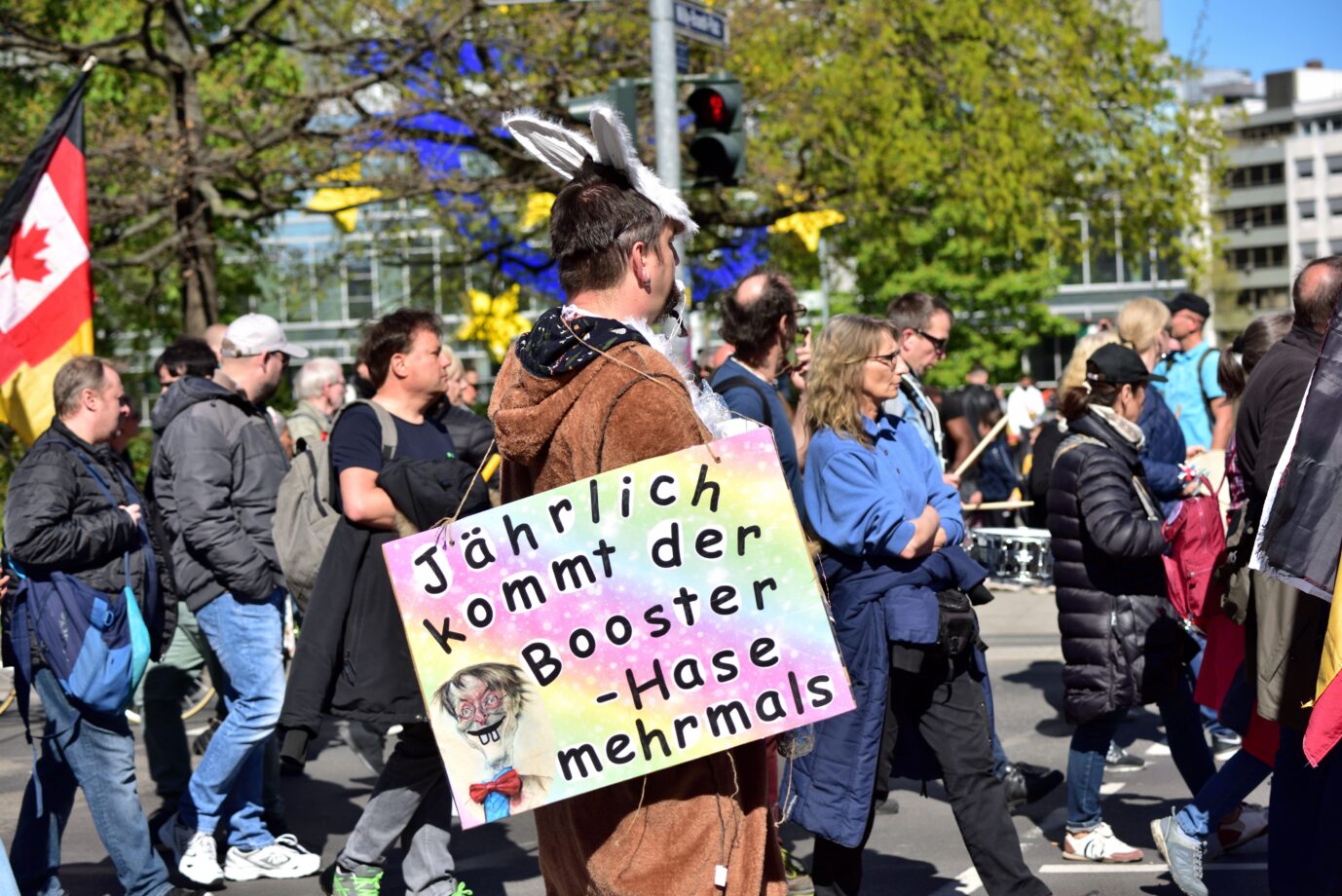 Querdenker-Demonstration in Frankfurt am Main: Verfassungsschutz sieht mehr