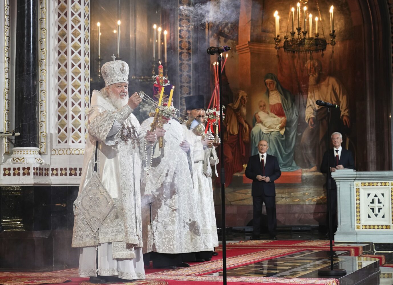 Der Vorsitzende der russisch-orthodoxen Kirche, Patriarch Kirill, soll wegen Kreml-Nähe sanktioniert werden Foto: picture alliance / ASSOCIATED PRESS | Oleg Varov