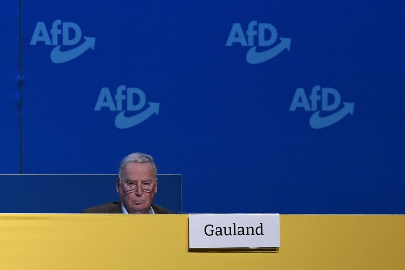 Alexander Gauland: Der Ehrenvorsitzende darf immer oben sitzen Foto: picture alliance/dpa/Revierfoto | Revierfoto