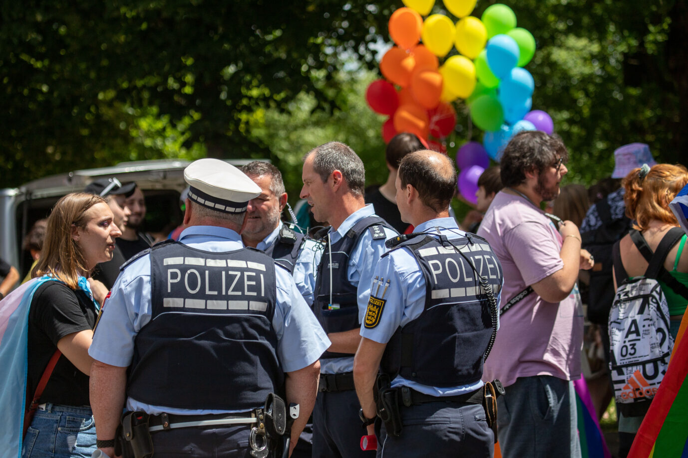 Symbolbild Polizei: Die Bundespolizei will beim kommenden Christopher Street Day ein Zeichen für Vielfalt setzen Foto:picture alliance / Eibner-Pressefoto | DROFITSCH/EIBNER