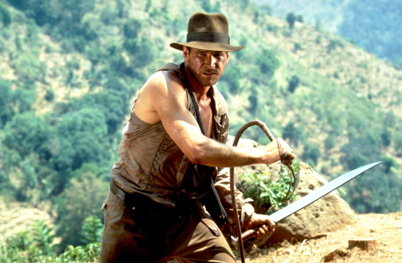 Foto: picture alliance / Schauspieler Harrison Ford in seiner Rolle als Indiana Jones