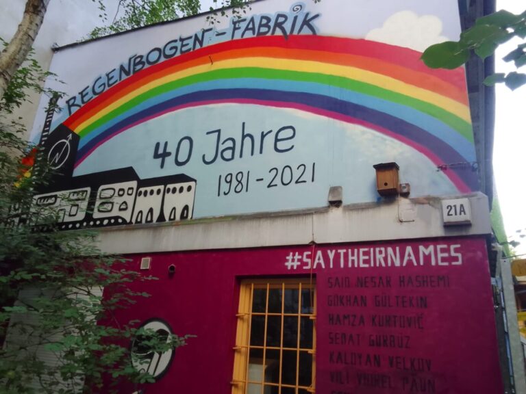 Die Regenbogenfabrik in Berlin-Kreuzberg. Hier hielt die "Letzte Generation" ihren Vortrag Foto: JF