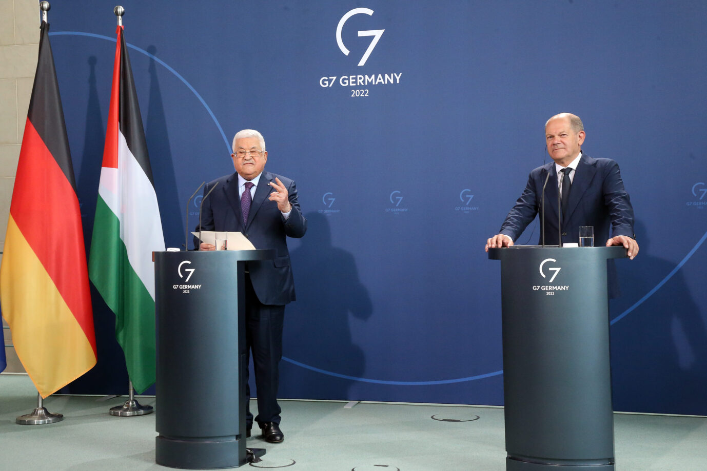 Pressekonferenz von Scholz und Abbas: Warum schwieg der Kanzler? Foto: picture alliance/dpa | Wolfgang Kumm