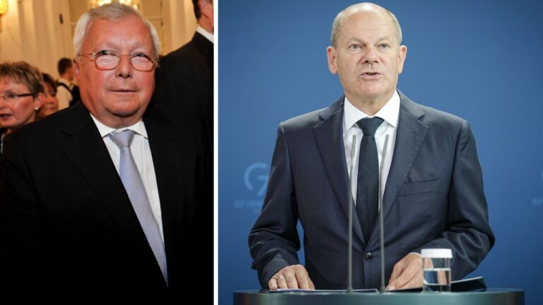 Was haben Warburg-Bankchef Christian Olearius (links) und Olaf Scholz über Steuerbetrug besprochen? Der Bundeskanzler kann sich nicht erinnern.
