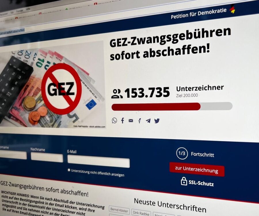 Schon mehr als 150.000 Unterschriften Foto: Screenshot JF