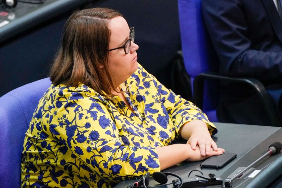 Keine Vetternwirtschaft? Grünen-Chefin Ricarda Lang im Bundestag.