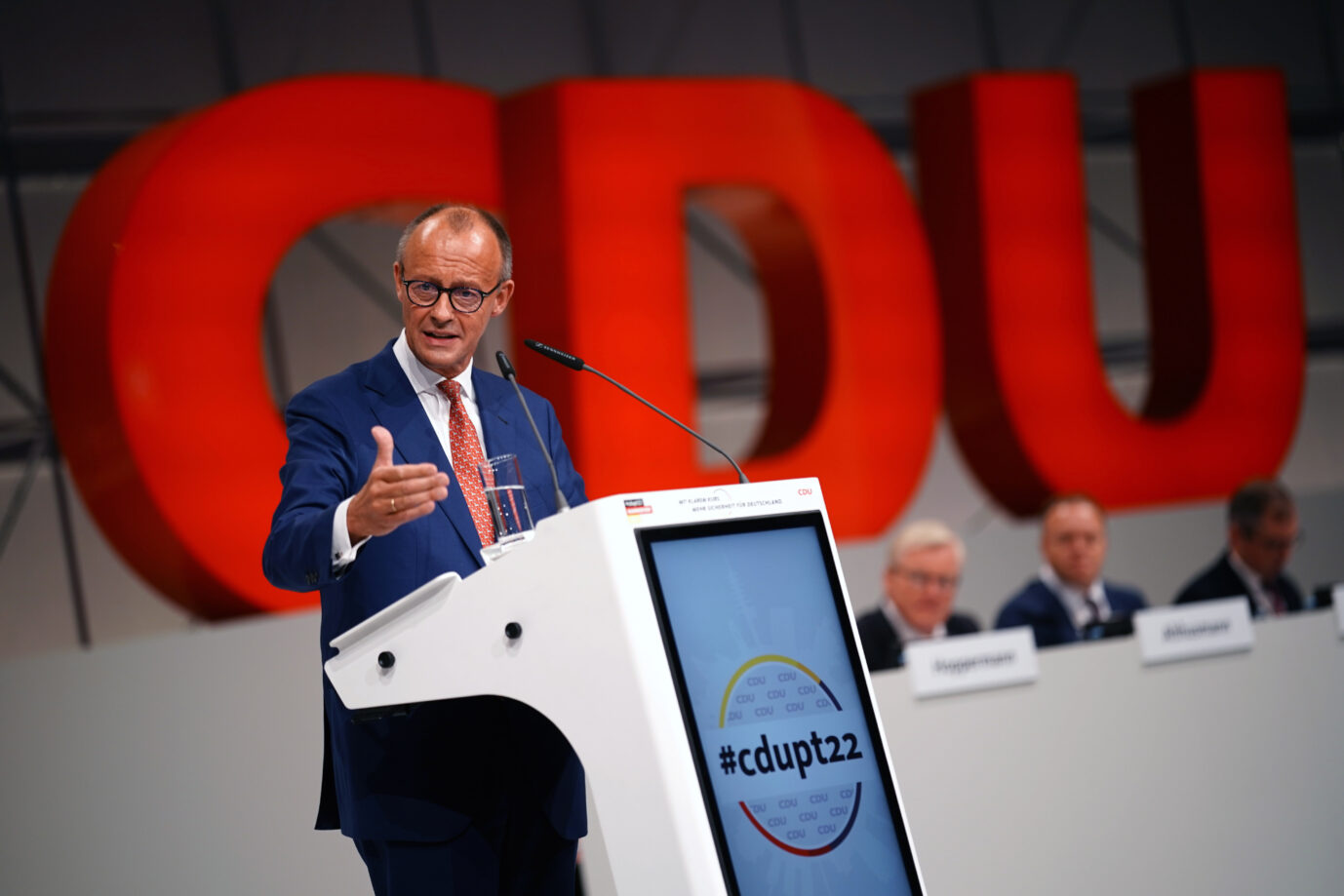 CDU-Chef Friedrich Merz stimmte auf dem Bundesparteitag in Hannover für die Einführung einer Frauenquote