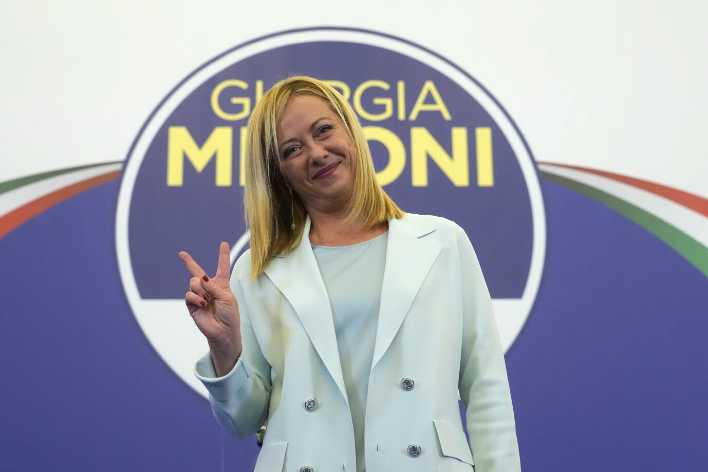 Die Chefin der rechten Fratelli d'Italia, Giorgia Meloni: Sie könnte die nächste Ministerpräsidentin Italiens werden