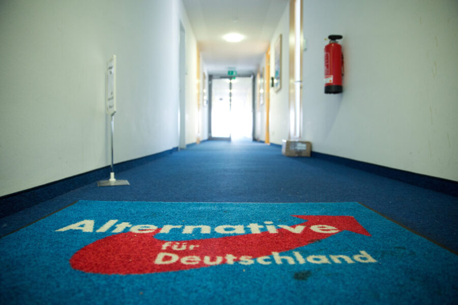 Blick in die Bundesgeschäftsstelle der AfD in Berlin