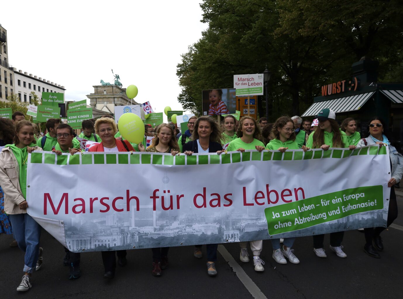 Banner „Marsch für das Leben“ in Berlin
