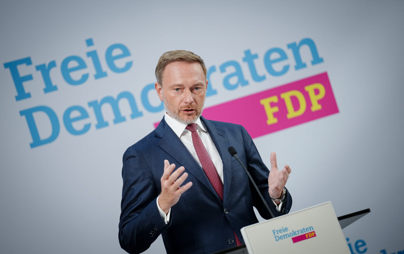 Bundesfinanzminister Christian Lindner (FDP): „Ich bin zuversichtlich, daß wir in wenigen Jahren einen relativ großen Bedarf aus heimischen Gasquellen decken“
