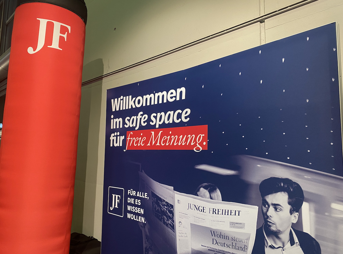 Die Anwesenheit der JUNGEN FREIHEIT auf der Frankfurter Buchmesse stört Linke Foto: JF