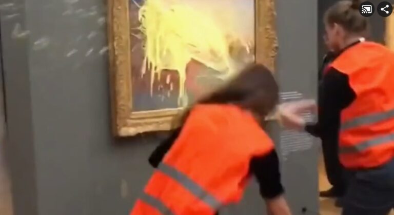 Die Täter beim Anschlag auf das Gemälde von Monet in Potsdam.