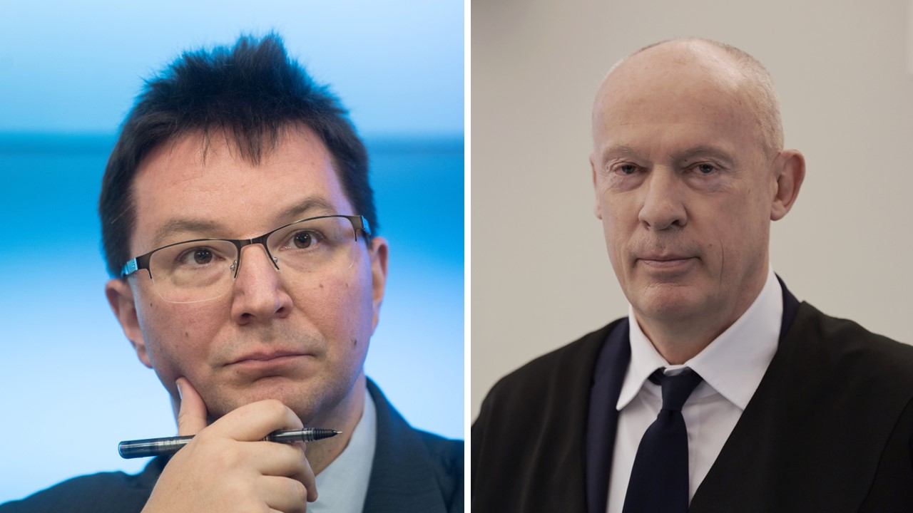Der baden-württembergische Antisemitismus-Beauftragte Michael Blume (links) und Rechtsanwalt Joachim Steinhöfel.