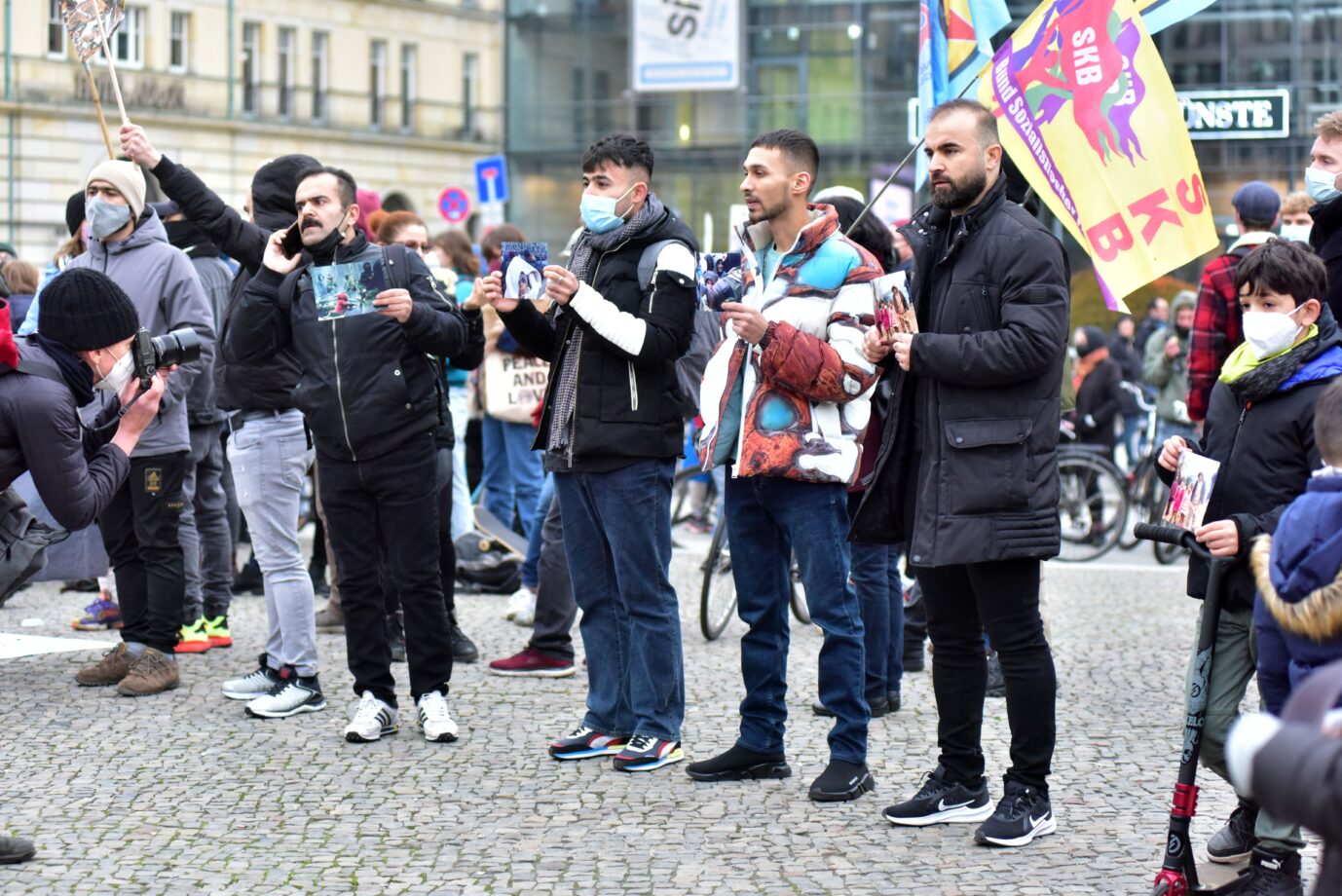 Gegen den Aufnahme-Stopp: Migranten demonstrieren in Berlin für die Aufnahme ihrer Freunde und offene Grenzen. Foto: picture alliance / ZB | Matthias Tödt