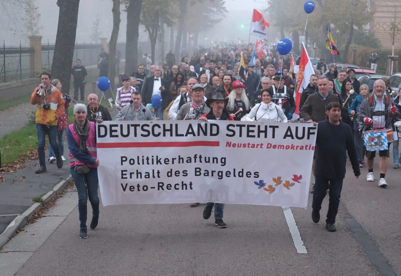 Demonstranten in Wittenberg: Die Proteste gegen die Politik der Bundesregierung halten an