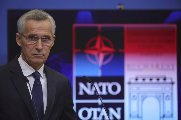 Nato-Generalsekretär Jens Stoltenberg: „Wir können die Position der Ukraine am Verhandlungstisch stärken, wenn wir dem Land militärische Unterstützung gewähren“