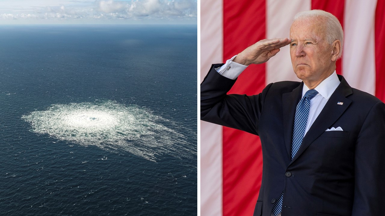Nach den Explosionen der Nord Stream-Pipelines steigt Gas an die Oberfläche. Hat US-Präsident Joe Biden damit zu tun?