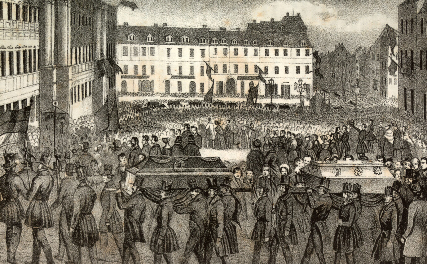 Berlin gedenkt der Märzgefallenen der Revolution 1848.