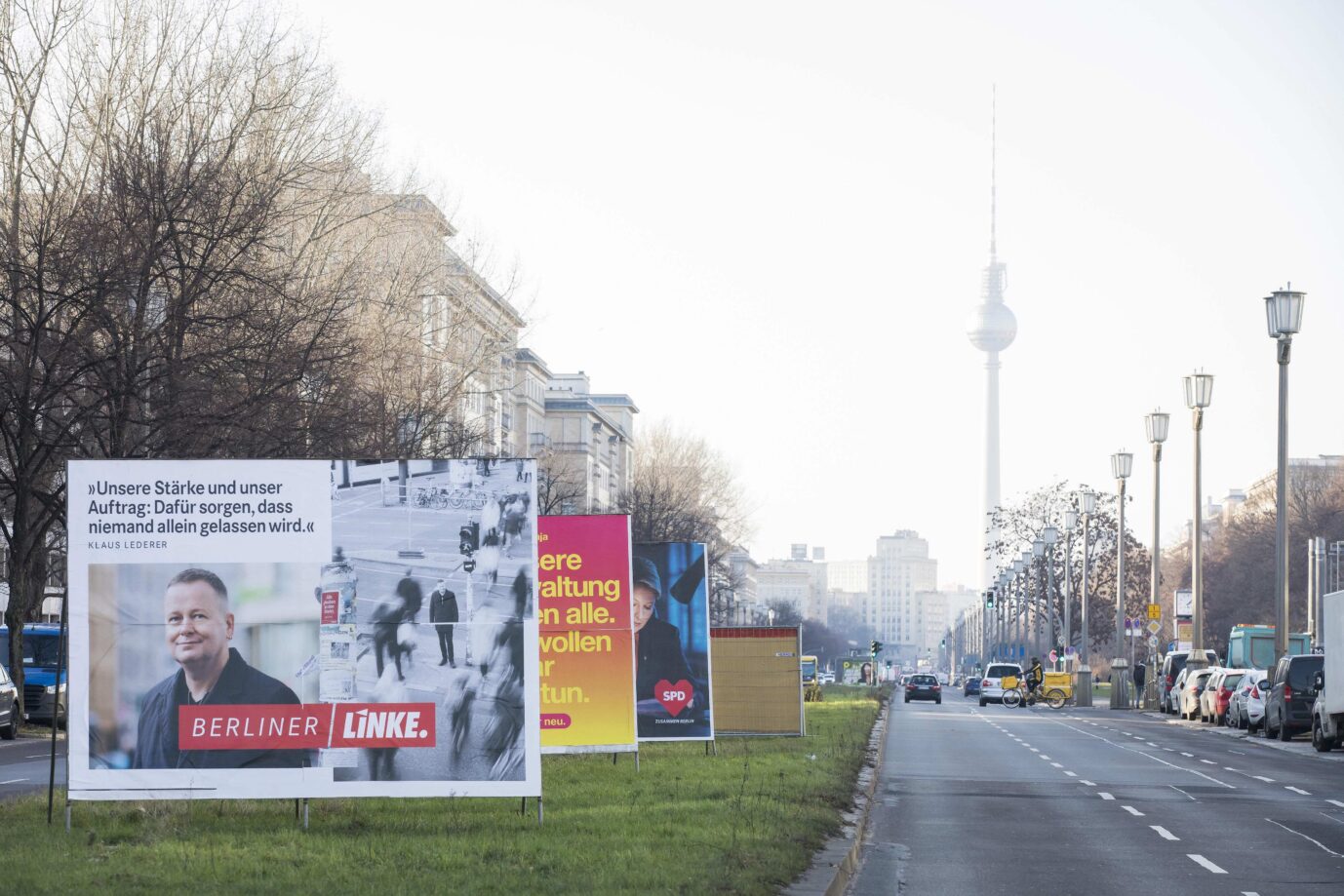 Wahlplakate in Berlin. Unter moslemischen Wählern schnitt die CDU offenbar besonders gut ab.