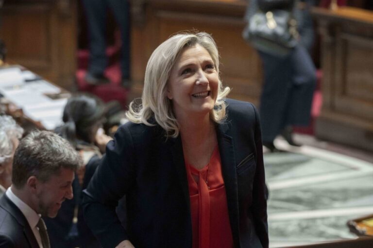 Auf dem Weg nach oben: Oppositionsführern Marine Le Pen.