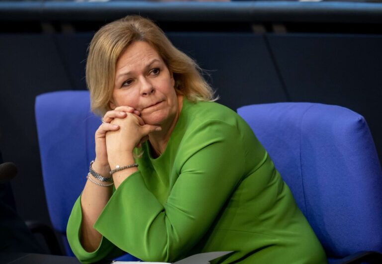 Plädiert für eine Verschärfung des Waffenrechts: Nancy Faeser von der SPD