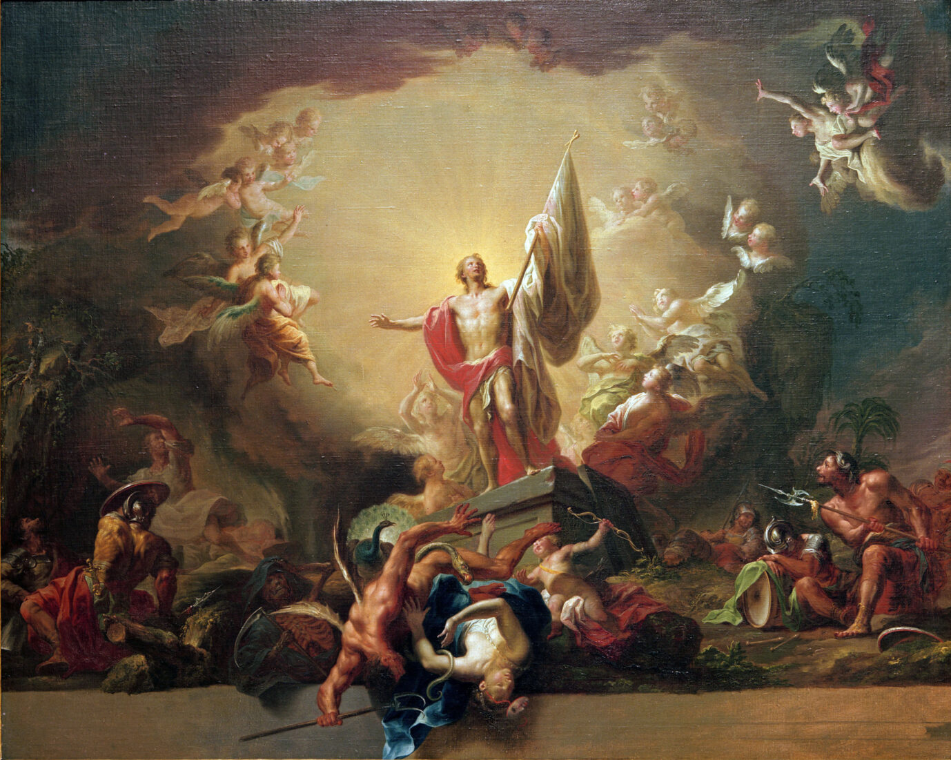 Ein Gemälde zeigt die Auferstehung Christi: Biblische Vorstellungen von Transformation stehen im Gegensatz zu denen der Grünen.