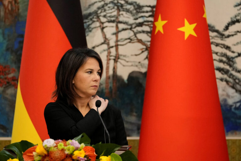 Außenministerin Annalena Baerbock (Grüne) setzt sich in China für Frieden in der Ukraine ein