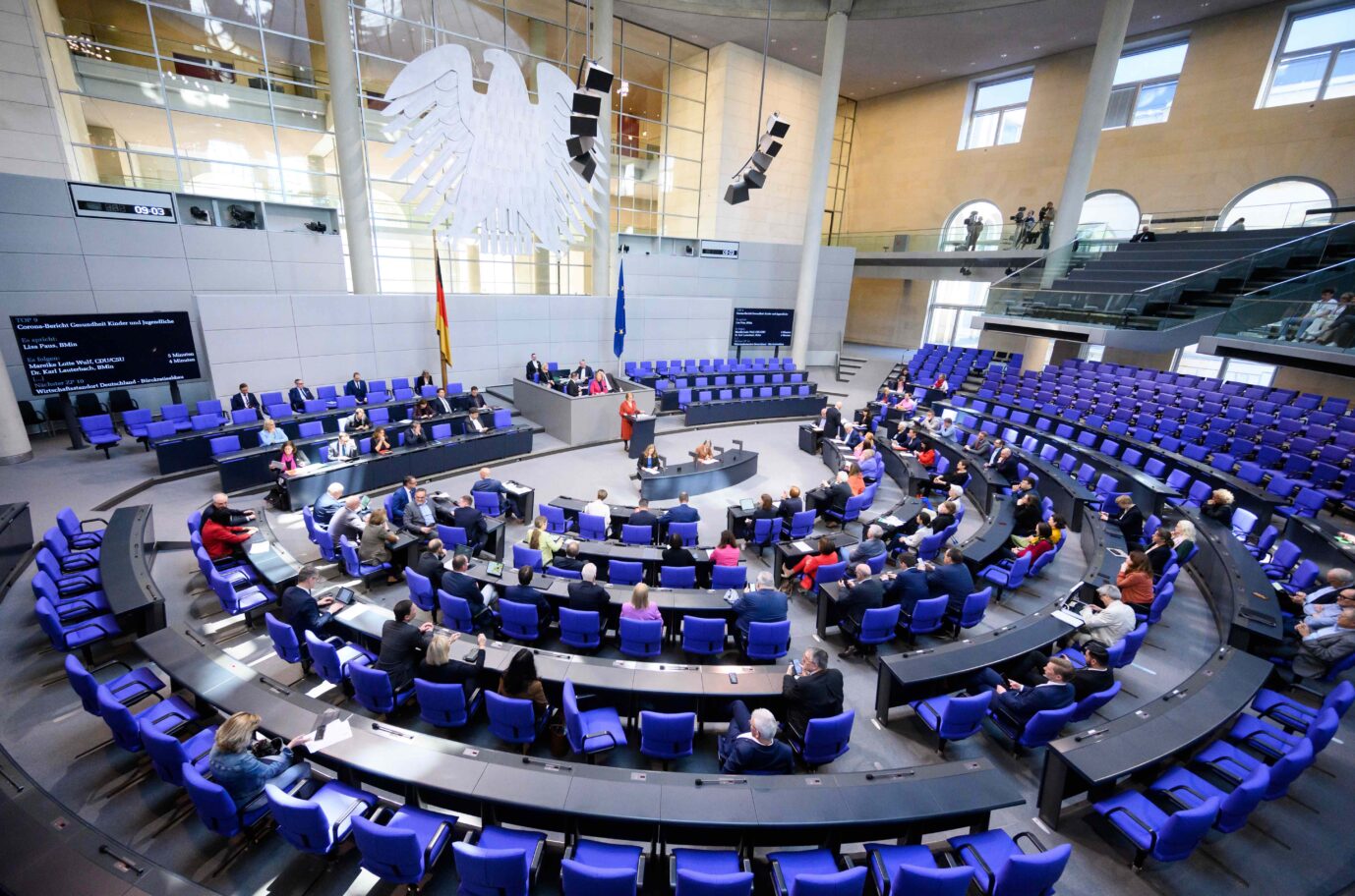 Die Abgeordneten im Deutschen Bundestag zeigen ein sehr unterschiedliches Maß an Initiative