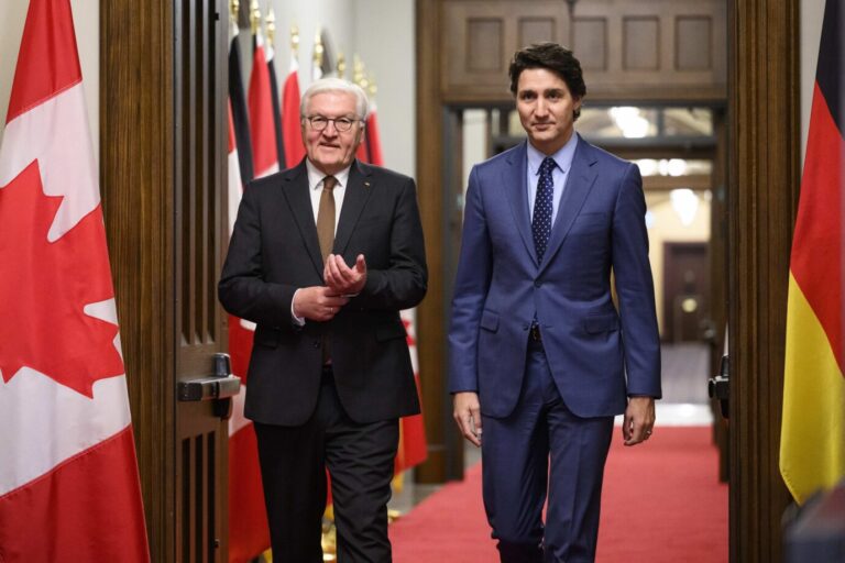 Wollen Kernkraft in Kanada aber nicht in Deutschland: Bundespräsident Frank-Walter Steinmeier und der kanadische Premierminister Justin Trudeau