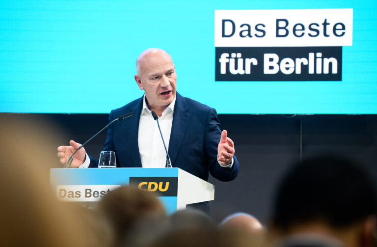 Der frischgewählte Regierende Bürgermeister von Berlin, Kai Wegner (CDU): In den ersten beiden Anläufen hatte er die nötige Mehrheit verfehlt