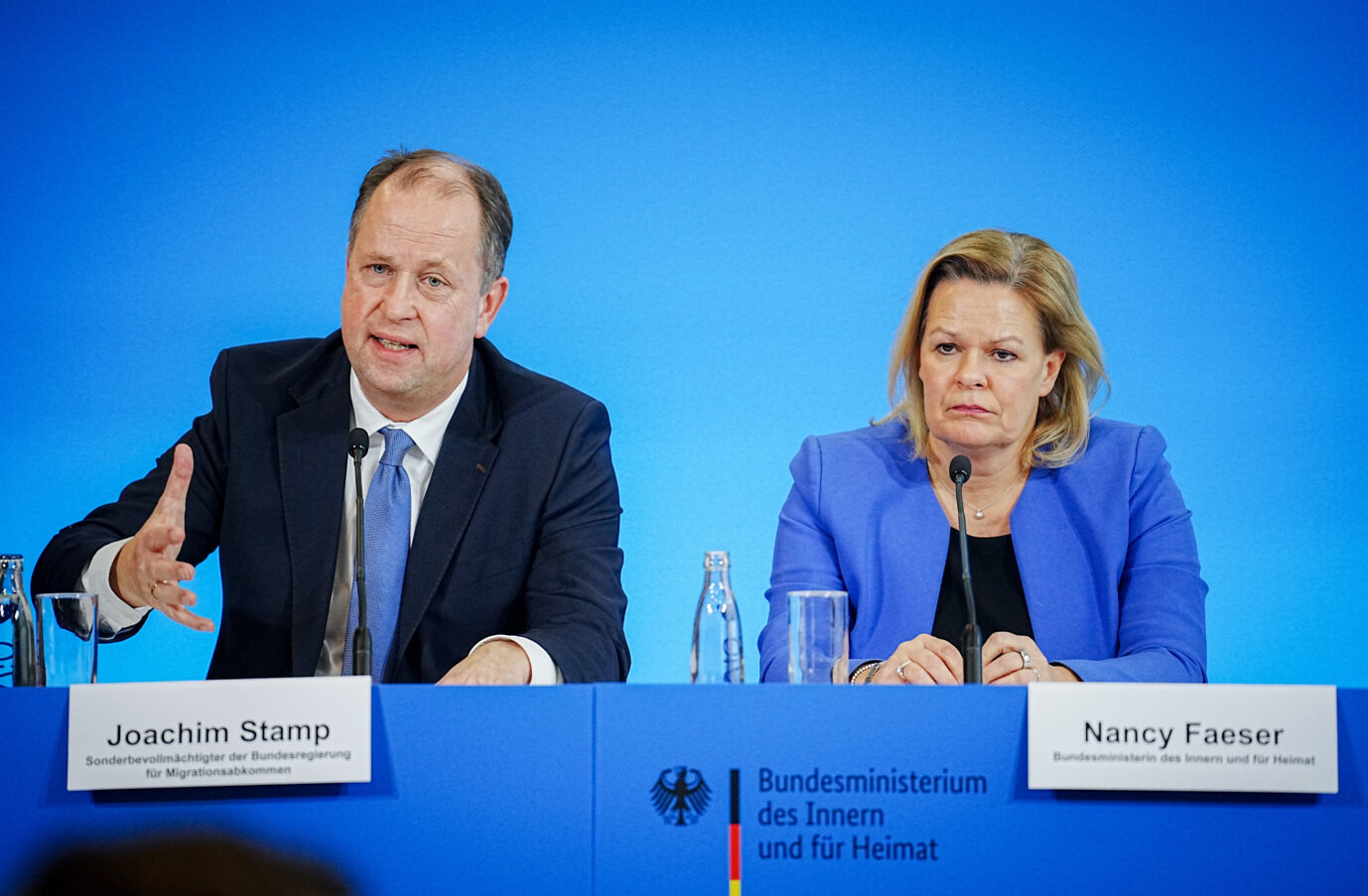 Joachim Stamp (FDP), der Sonderbevollmächtigter der Bundesregierung für Migrationsabkommen, und Innenministerin Nancy Faeser (SPD): Was haben sie bislang erreicht?