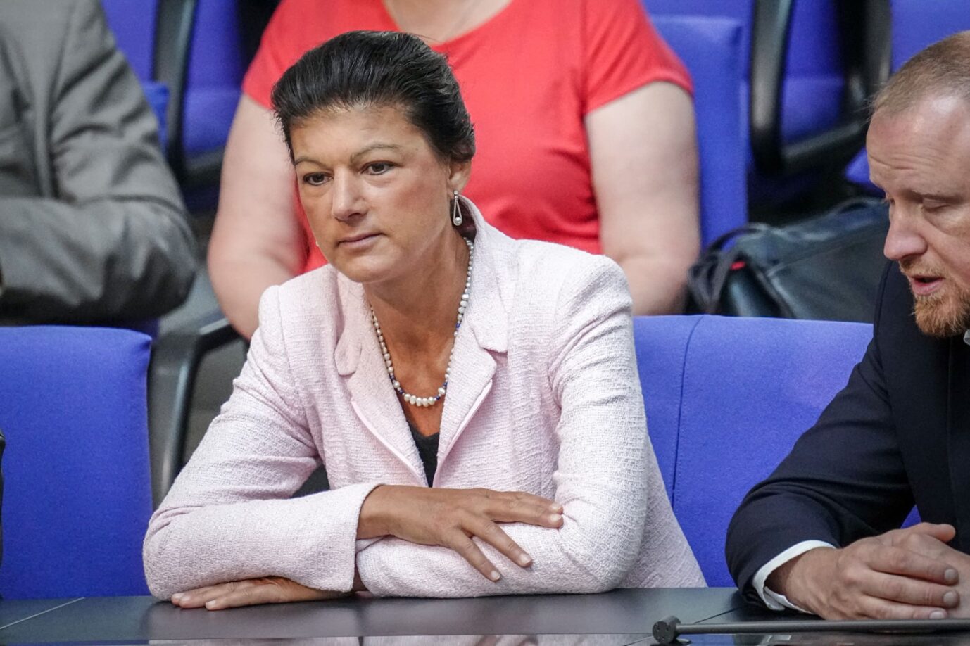 Sahra Wagenknecht vergangene Woche im Bundestag. Nun sorgt sie mit Äußerungen über die AfD für Aufsehen. Foto: picture alliance/dpa | Kay Nietfeld