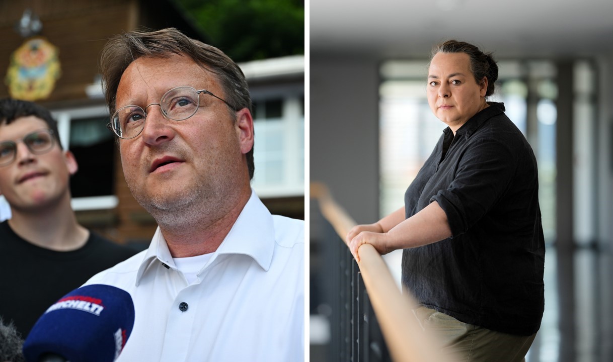 Linke will AfD-Kandidaturen im Vorfeld verhindern. Der mit knapp 53 Prozent gewählte AfD-Landrat Robert Sesselmann und die Linken-Abgeordnete Katharina König-Preuss.
